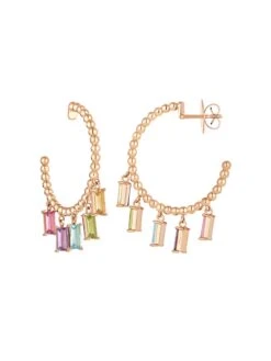 Blu Colors Hoop Earrings