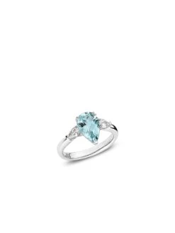 One Aquamarine Ring