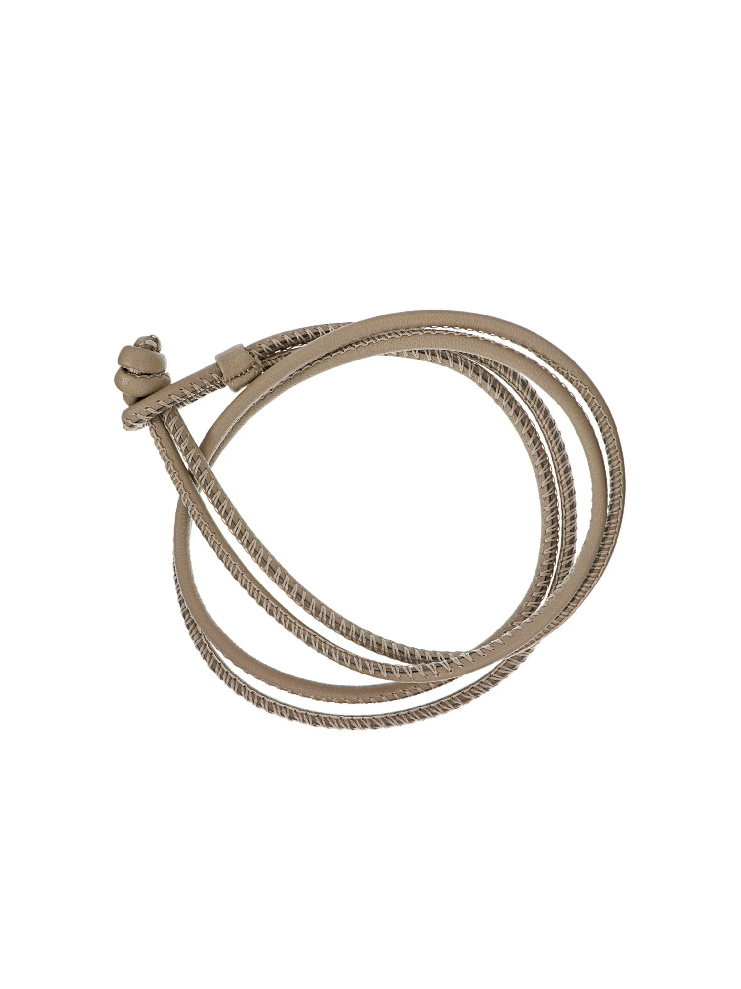 Basics Leather Bracelet Taupe 3 Basics Leather Bracelet Taupe