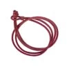 Basics Leather Bracelet Dark Red