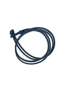 Basics Leather Bracelet Dark Blue