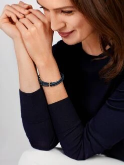 Basics Leather Bracelet Dark Blue -Tudor Jewelry Sales 91AB0093 wempe 05